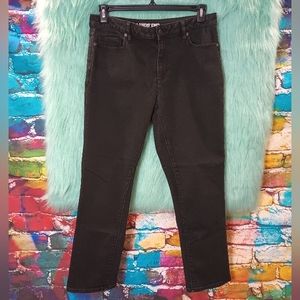 Lands End Black Mid-rise Street Jean size 12
